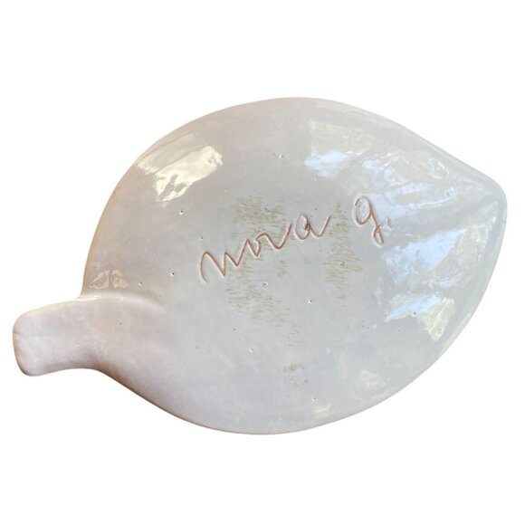 Handmade Ceramic Fish-Shaped Plate By Nora Gulbrandsen Norway With Multicolor - Picture 2 of 6